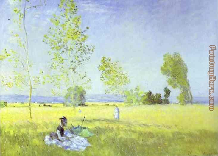 Fields of Bezons painting - Claude Monet Fields of Bezons art painting